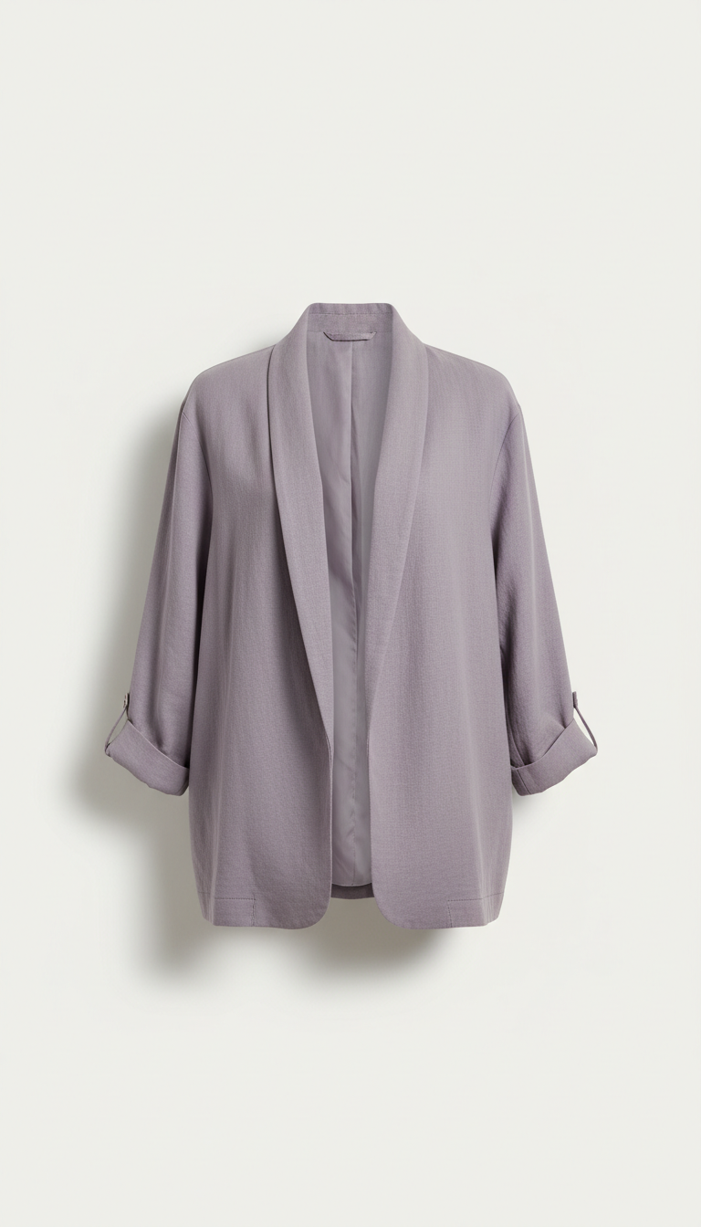 Lavender Mist Unstructured Blazer