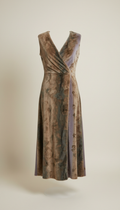 Mink Wrap Midi Dress